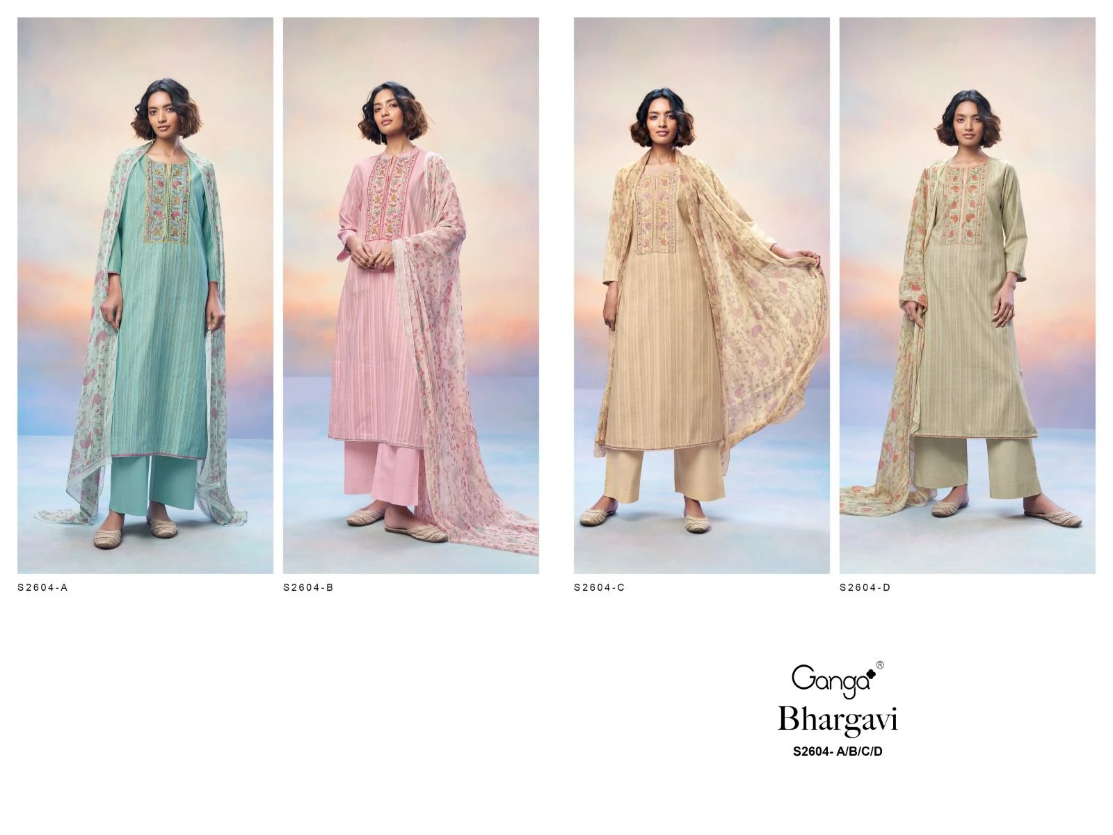 Ganga Bhargavi 2604 Premium Woven Cotton Wholesale Fancy Salwar Suit Catalog — Wholesale Salwar Suits, Ganga wholesale from Surat — view 6